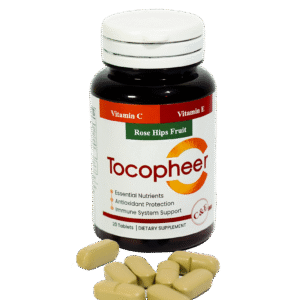 Tocopheer – Vitamin C & E with Rose Hips for Immune Support